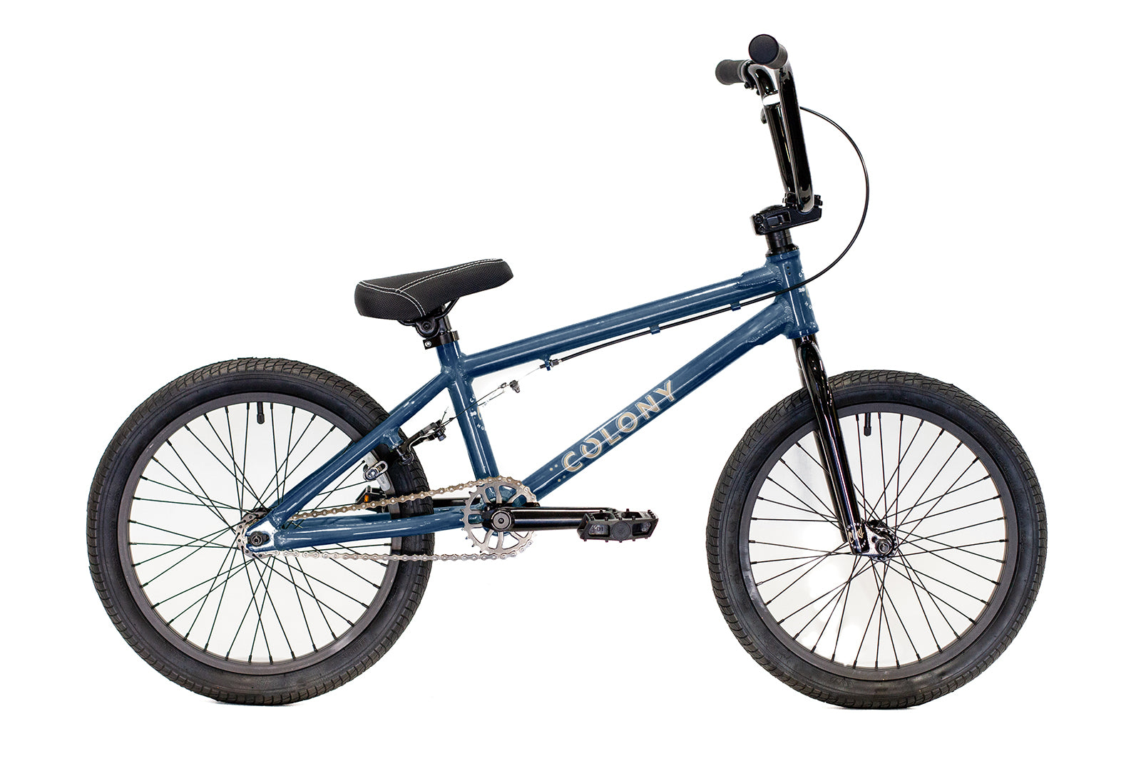 Colony Horizon 18" Micro Freestyle Bike Clear Navy