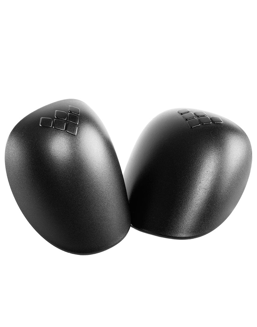 GAIN REPLACEMENT PLASTIC CAPS FOR HARD SHELL KNEE PADS, BLACK