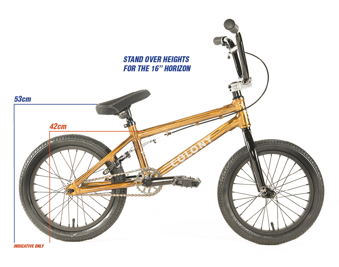 Colony Horizon 16" Micro Freestyle Bike Clear Polished