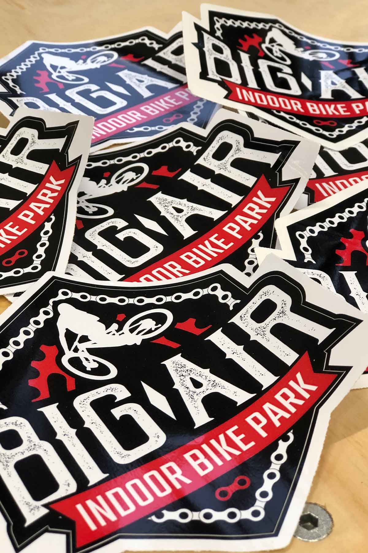 Big Air Indoor Bike Park stickers large Sydney