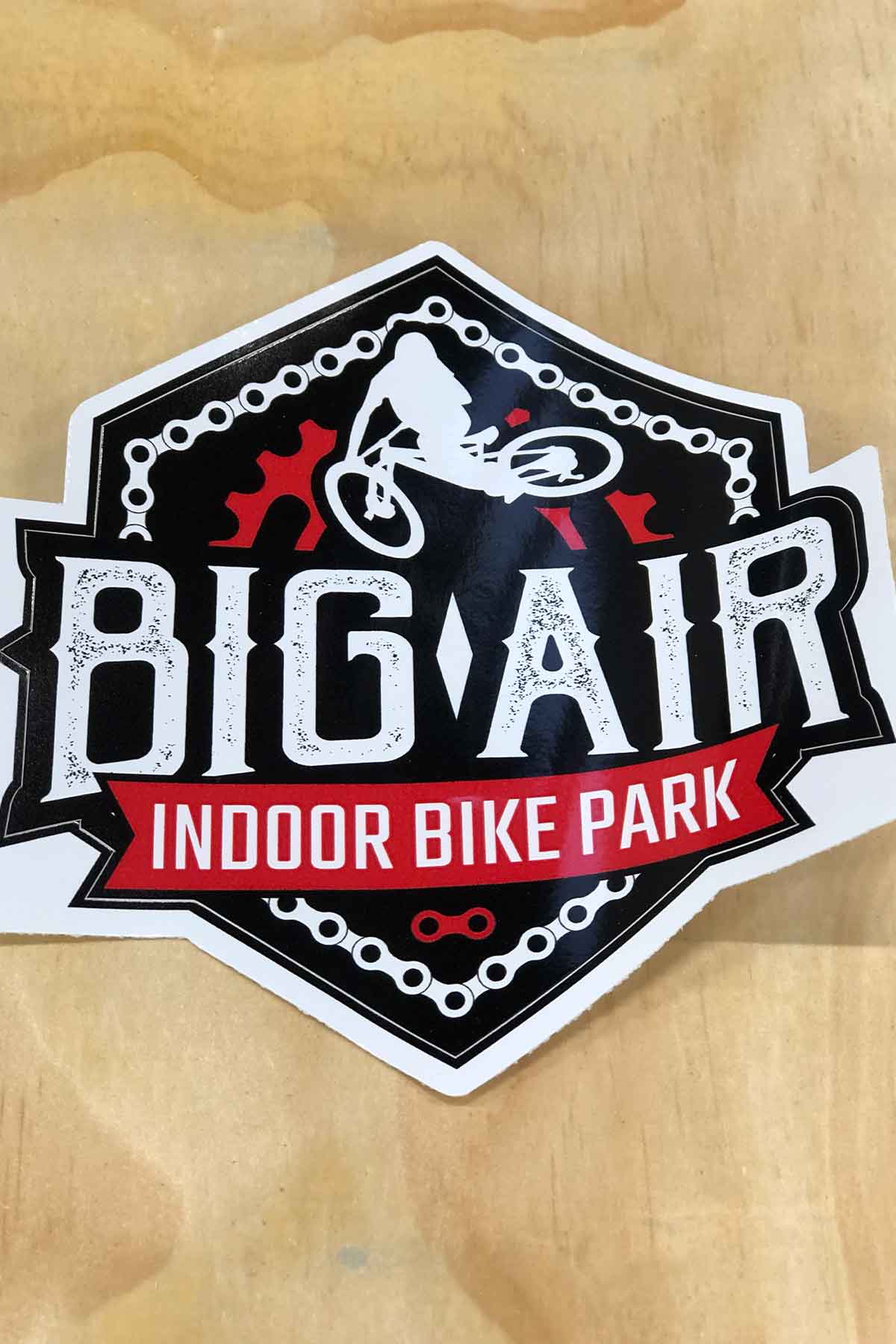 Big Air Indoor Bike Park stickers large Sydney