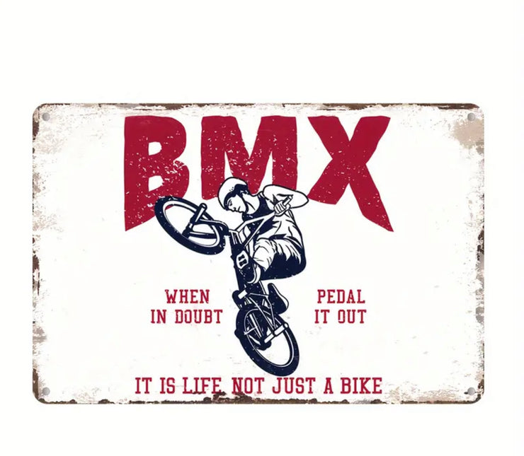 BMX Metal Sign