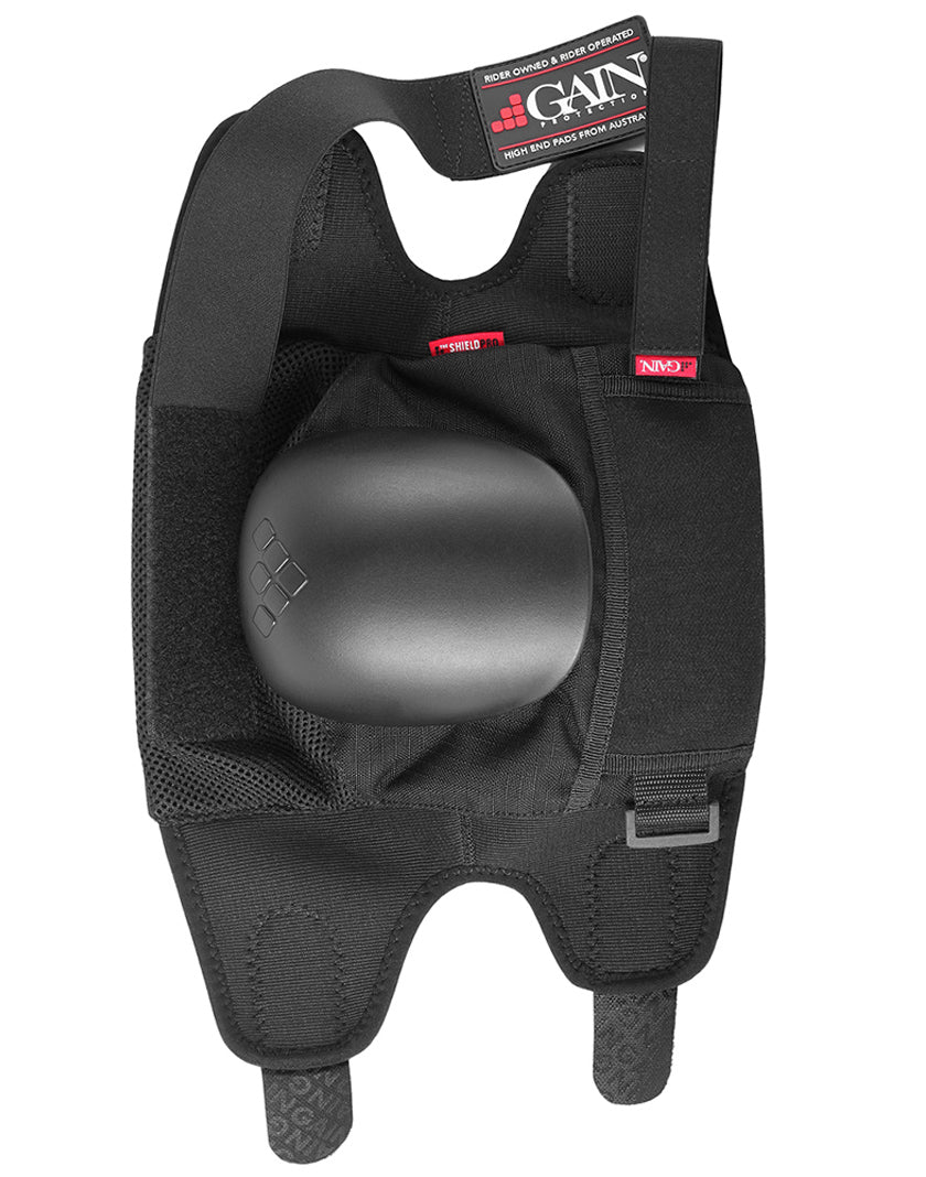 GAIN THE SHIELD PRO KNEE PADS, W. BLACK CAPS