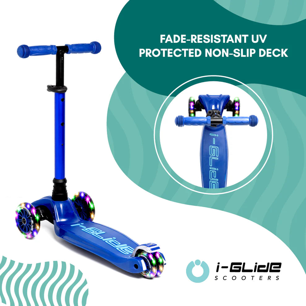 3 Wheel Kids Scooter Blue/Blue