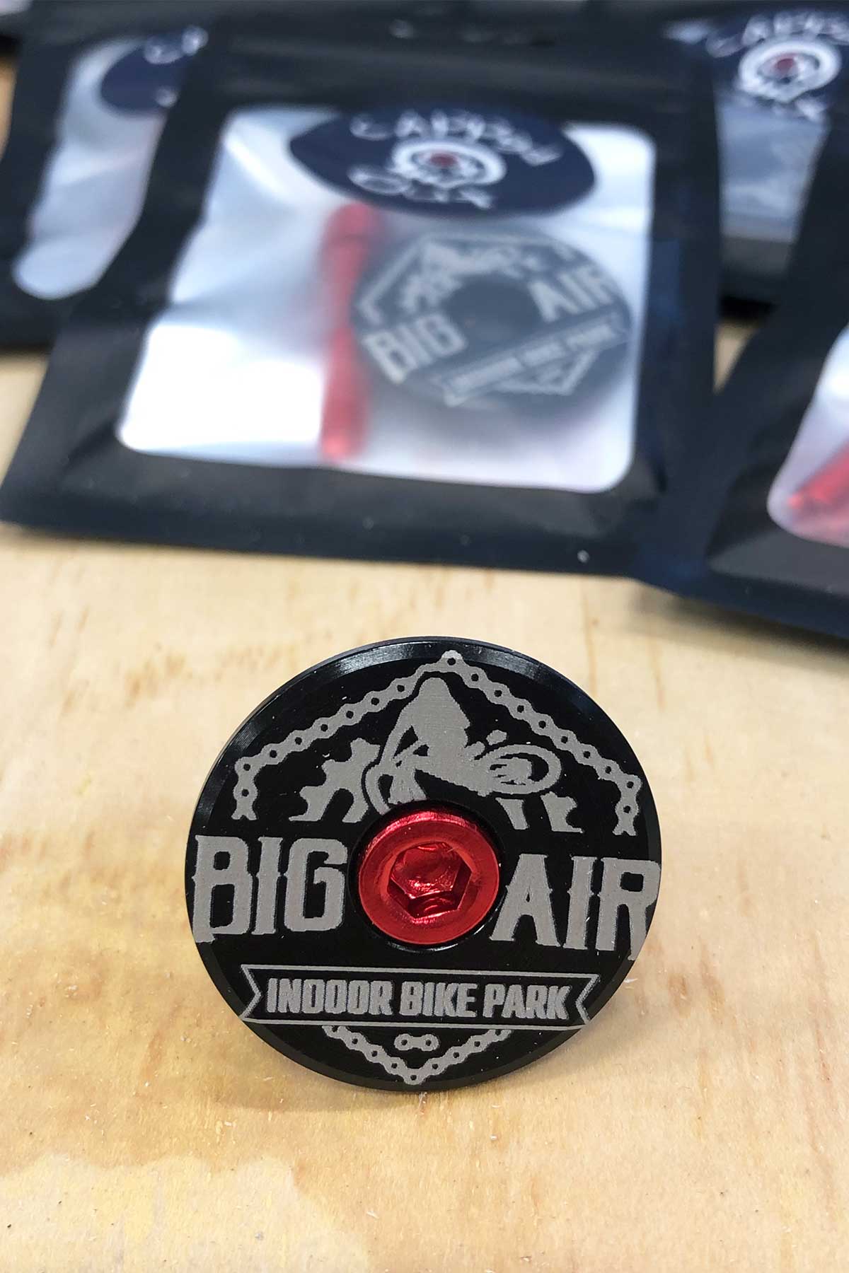 Big Air Logo Bike Top Stem Caps